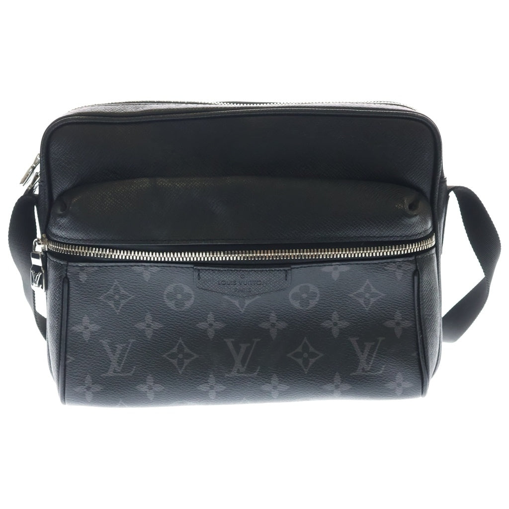 LOUIS VUITTON(ルイヴィトン) タイガラマ アウトドア・メッセンジャー PM ショルダーバッグ ブラック レザー×PVC M30233 シルバー金具 レディース