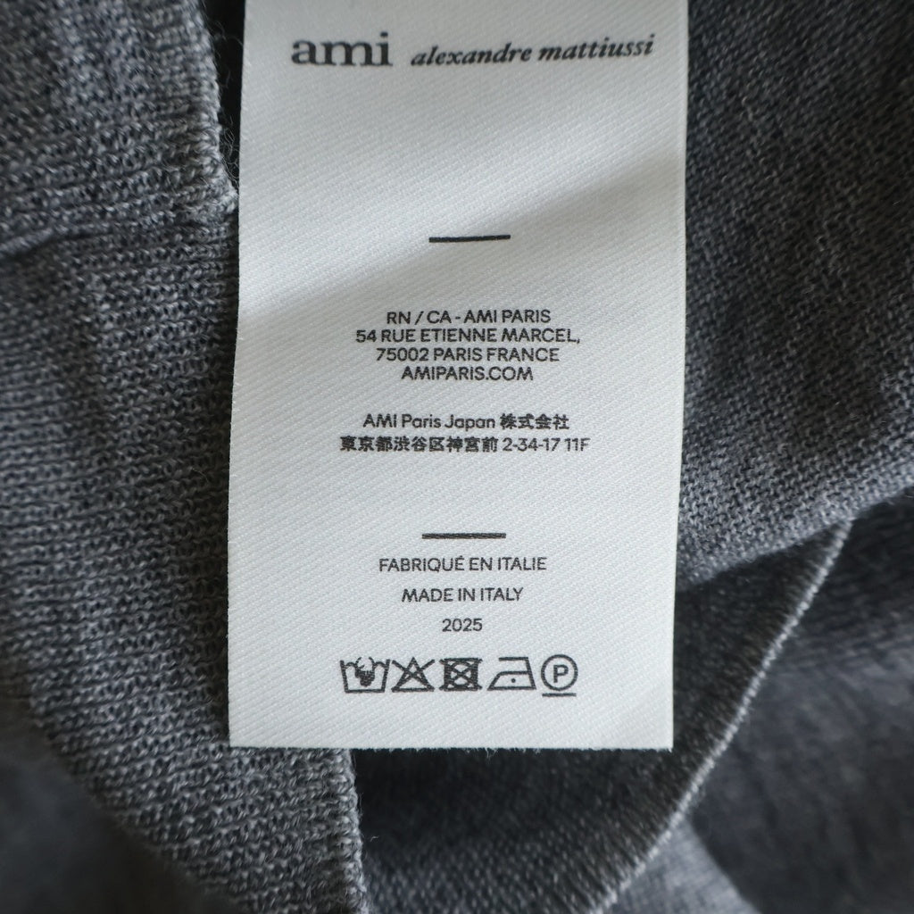 ami paris(アミパリス) ハートAロゴ 半袖ポロシャツ ウール FPL439.KN0039 レディース