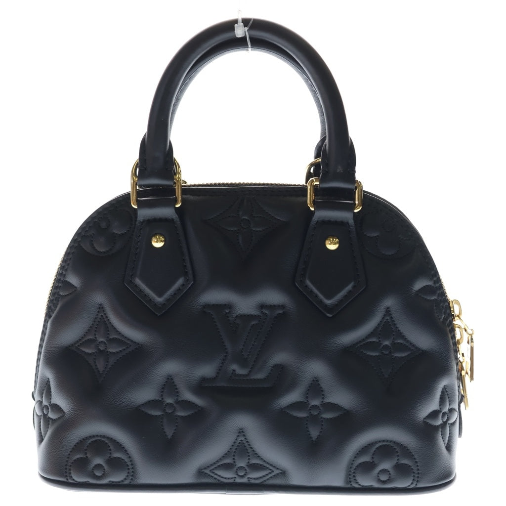 LOUIS VUITTON(ルイヴィトン) バブルグラム アルマ ソフトBB レザー 2WAY ハンド ショルダーバッグ ゴールド金具 ブラック M59793 レディース