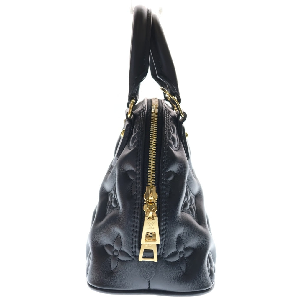LOUIS VUITTON(ルイヴィトン) バブルグラム アルマ ソフトBB レザー 2WAY ハンド ショルダーバッグ ゴールド金具 ブラック M59793 レディース
