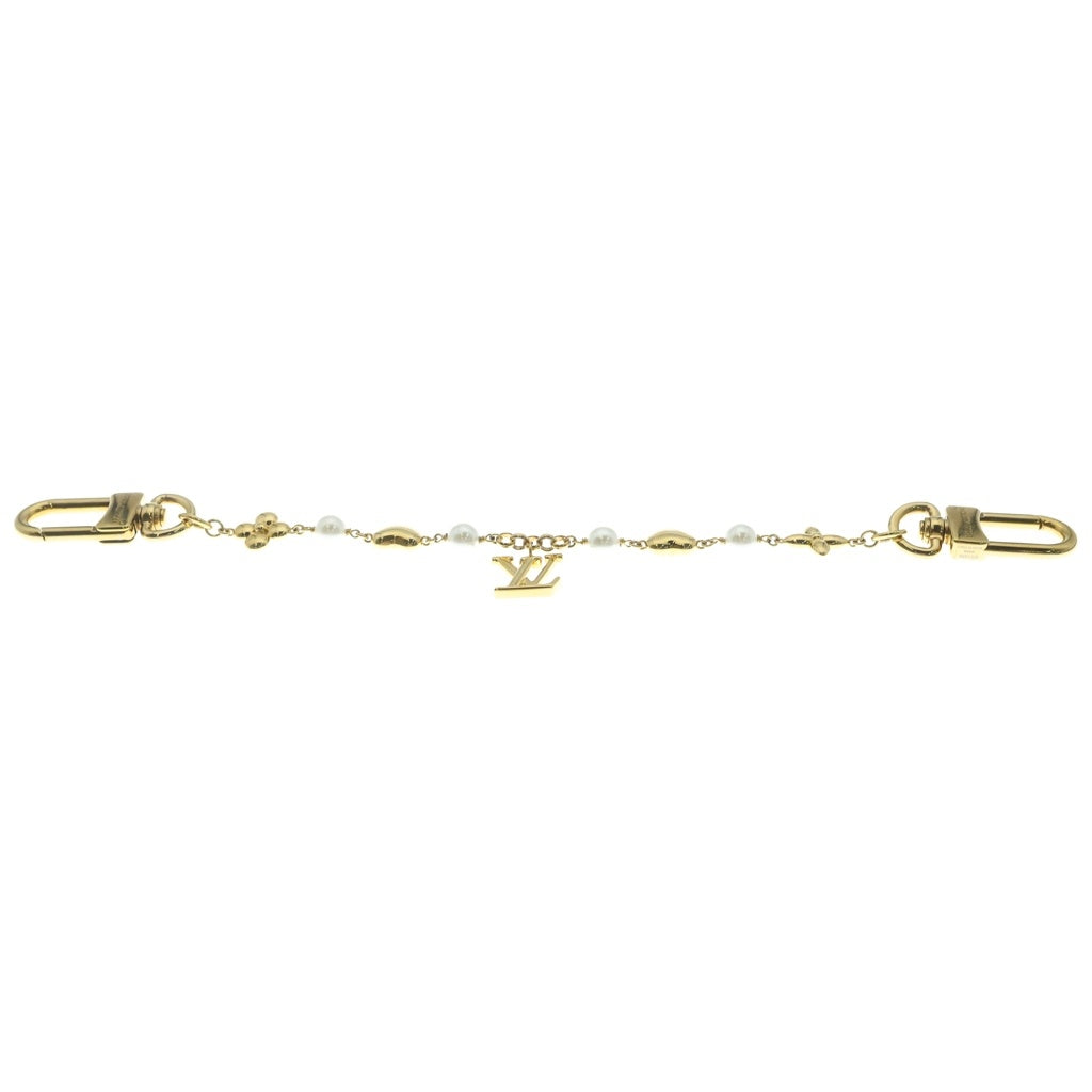 LOUIS VUITTON(ルイヴィトン) Lvハート バッグチャーム パール GP ゴールド/ホワイト M01088 レディース