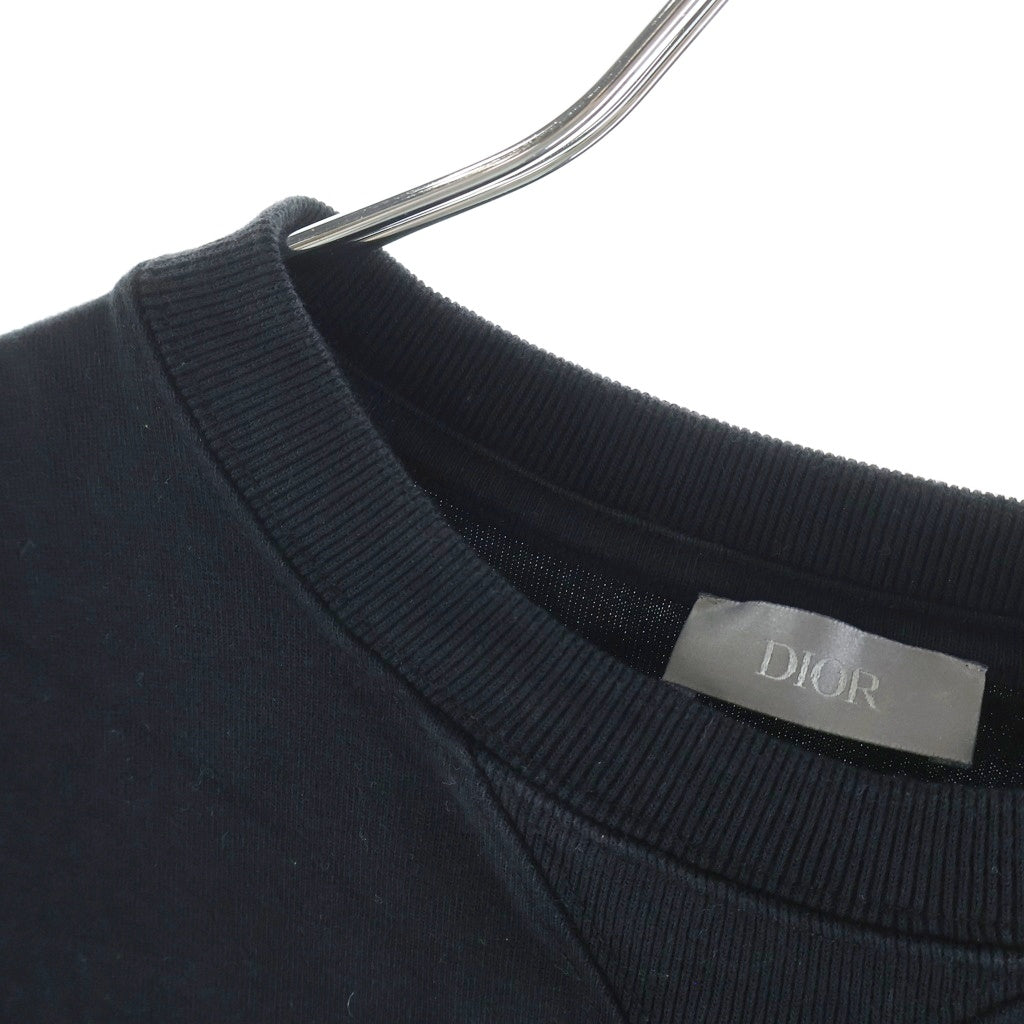 Christian Dior(クリスチャンディオール) 23AW Christian Dior Couture ロゴ刺繍 リラックスフィット 半袖Tシャツ カットソー コットンジャージー ブラック 343J596C0554