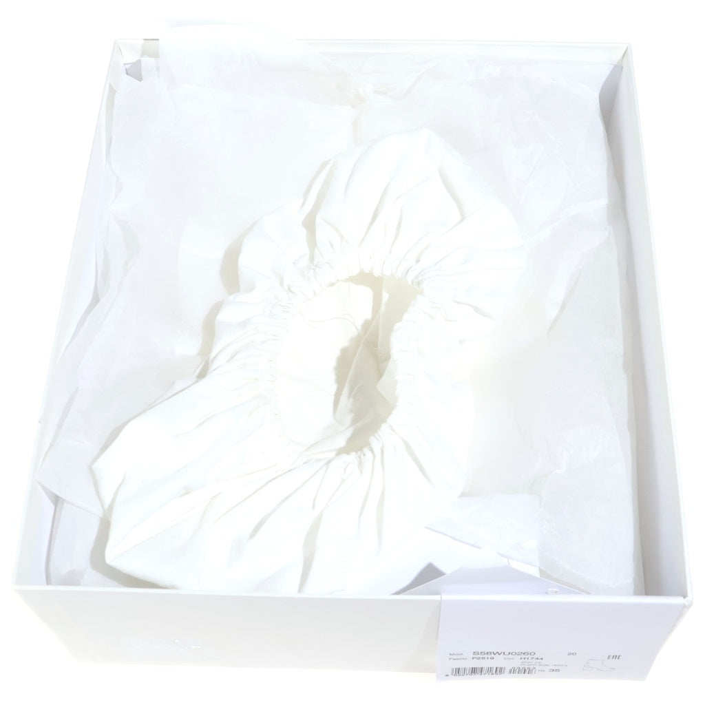 Maison Martin Margiela(メゾンマルタンマルジェラ) S58WU0260 足袋ブーツ スウェード ホワイト×シルバー 35 レディース
