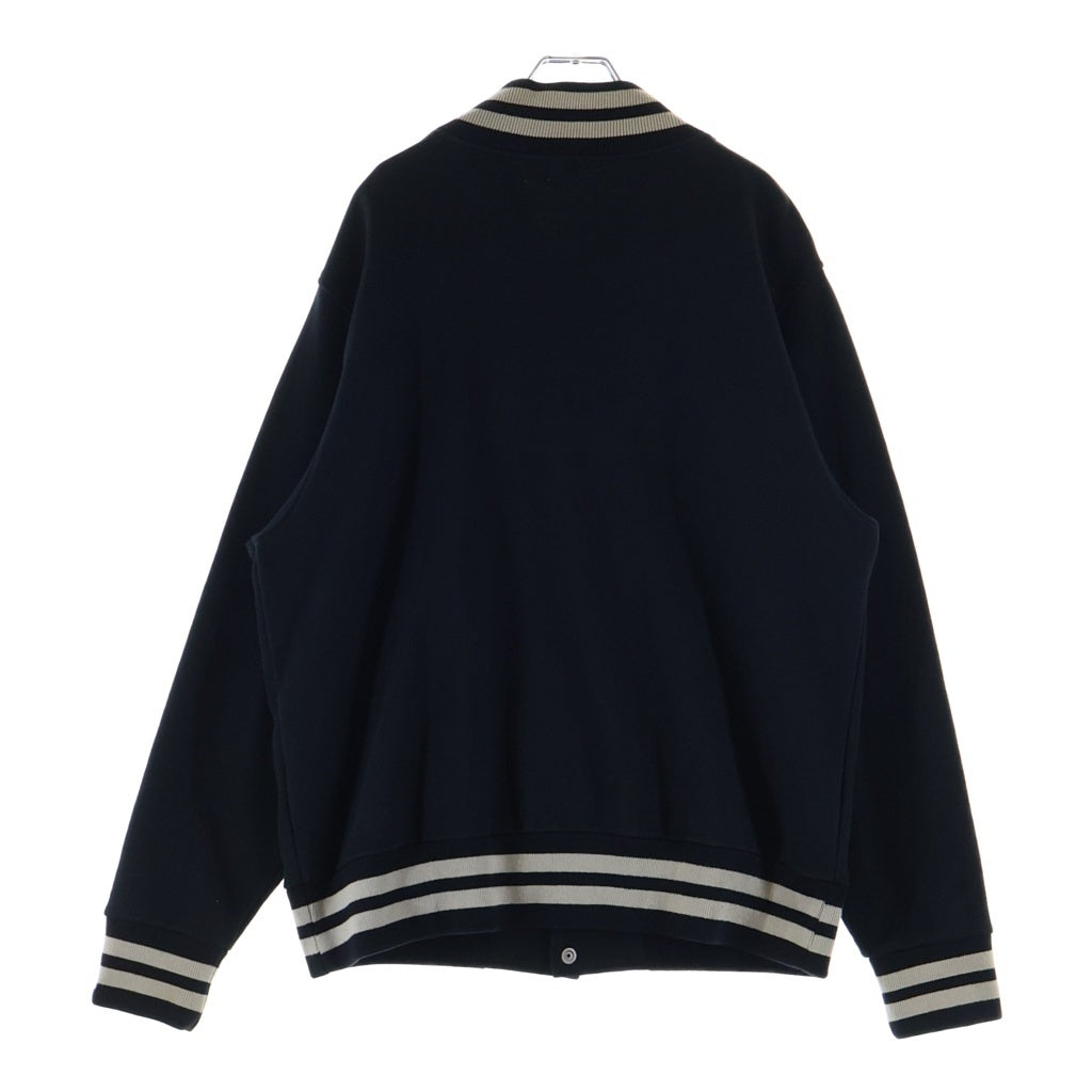 A BATHING APE(アベイシングエイプ) ×KAWS Milo Varsity Jacket カウズ マイロ刺繍 バーシティージャケット スタジャン ブラック