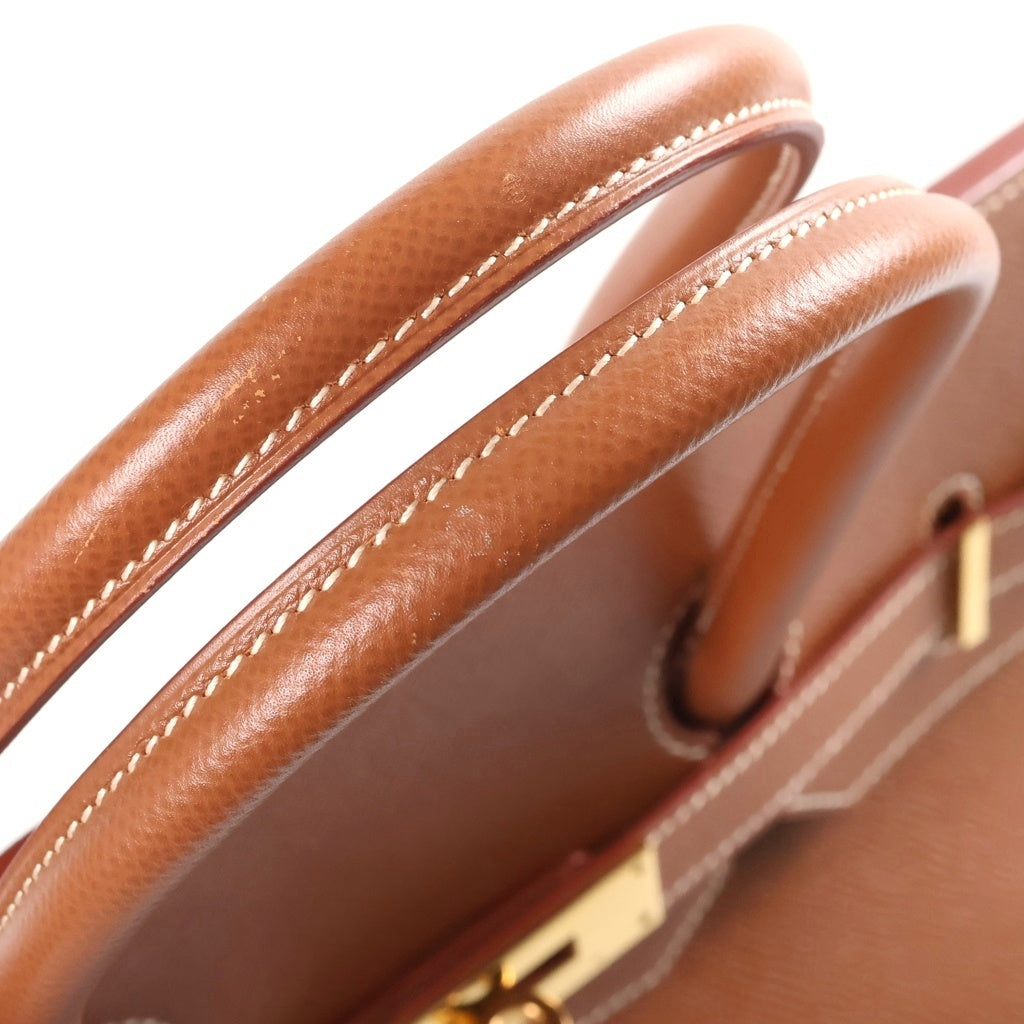 HERMES(エルメス) バーキン35 エプソン ゴールド金具 □A刻印 ハンドバッグ ゴールド レディース