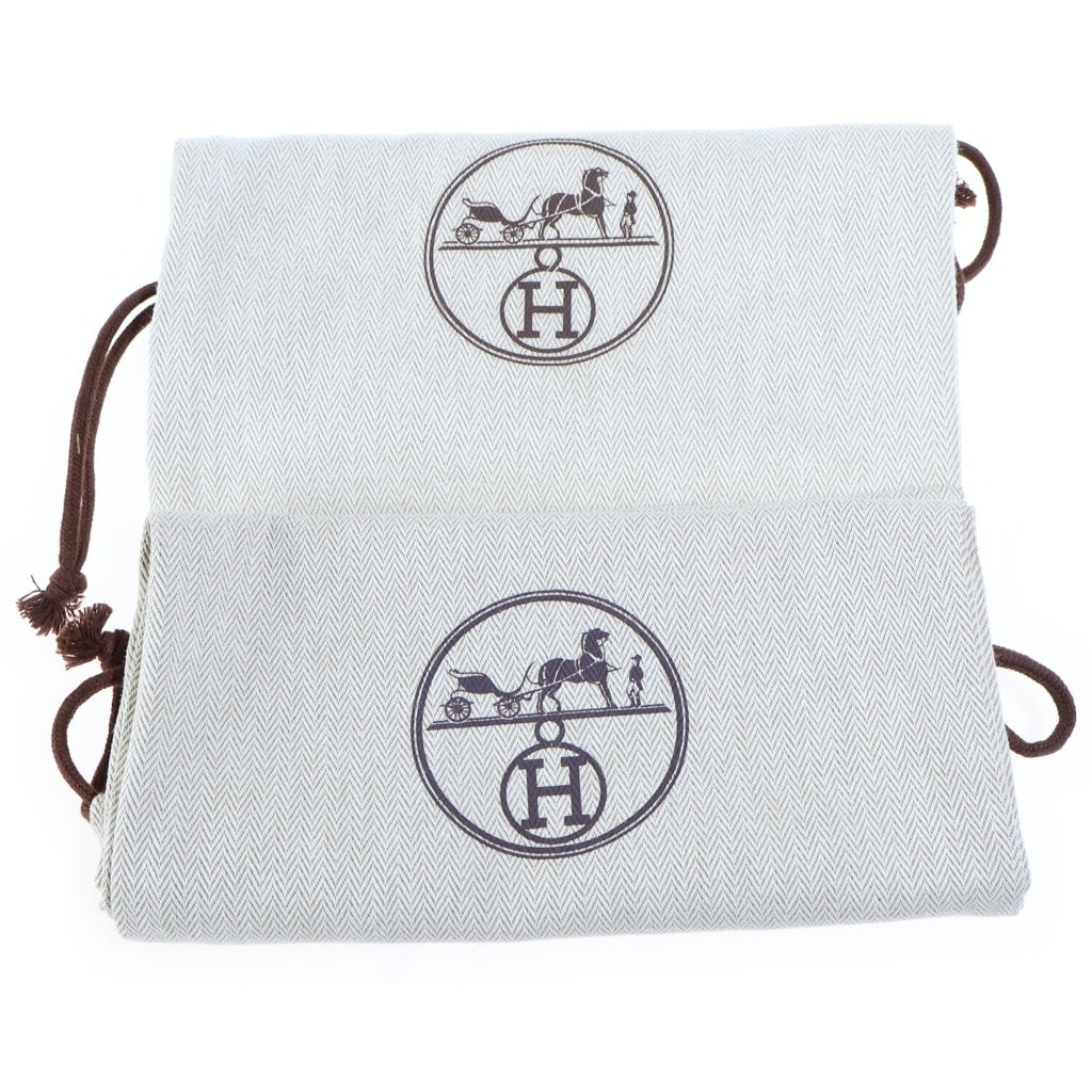 HERMES(エルメス) グルーピー レザーサンダル ホワイト #40 ゴールド金具 レディース