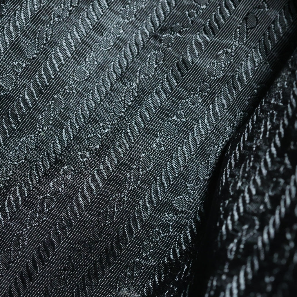 PRADA(プラダ) 刺繍サテンハンドバッグ ミニバッグ ブラック レディース