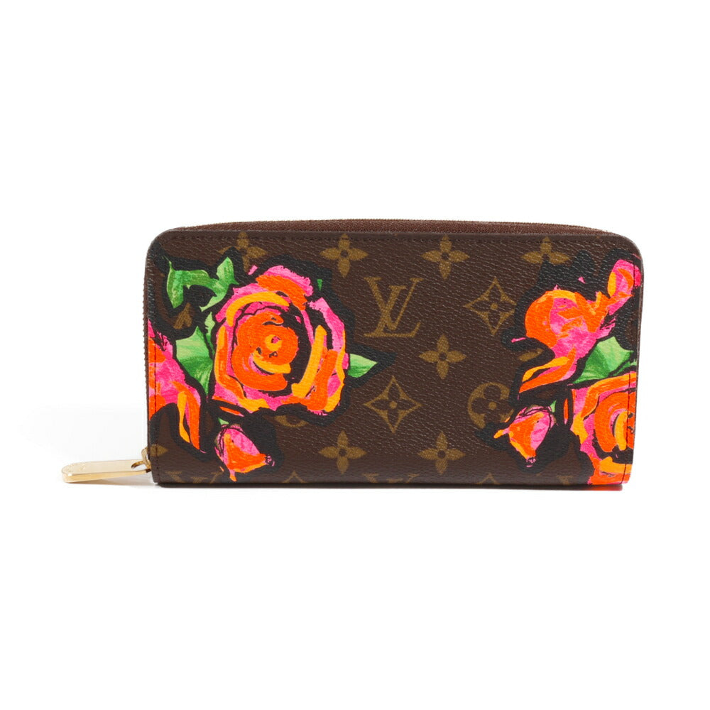 LOUIS VUITTON(ルイヴィトン) モノグラム ジッピーウォレット ローズ M93759 ブラウン 花柄 PVC 長財布 財布 ラウンドファスナー