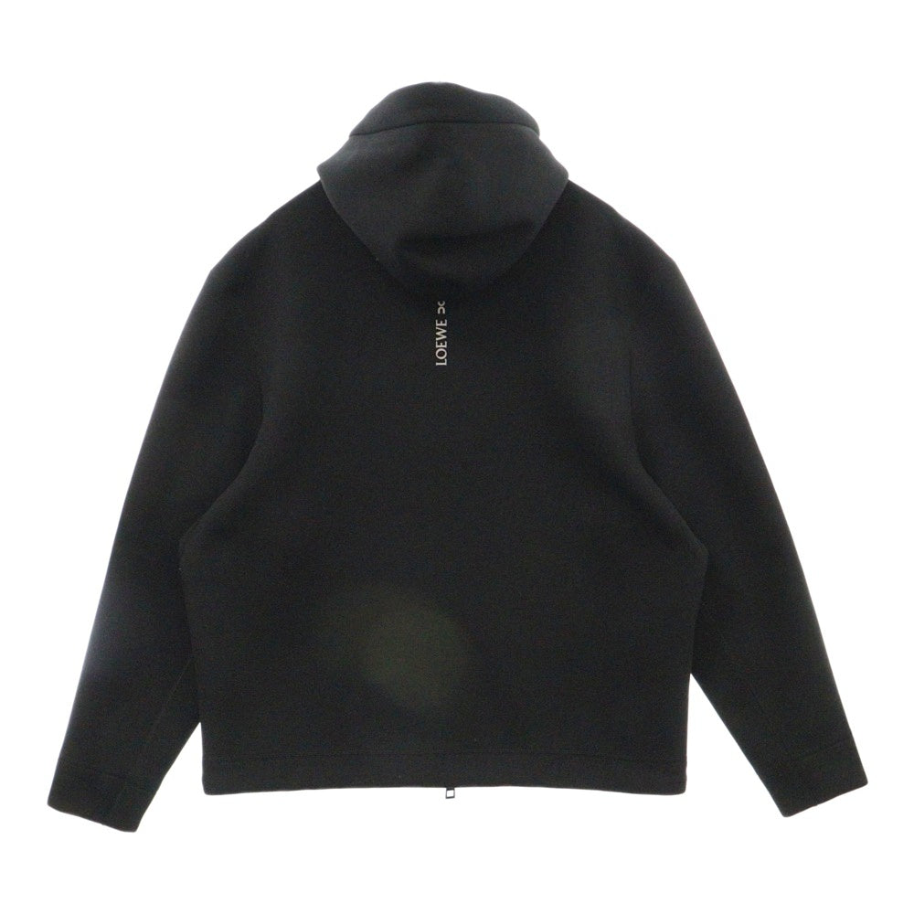 LOEWE(ロエベ) 24SS ×ON 24SS オン テクニカルジャージー ジップアップパーカー H929Y25J01 ブラック