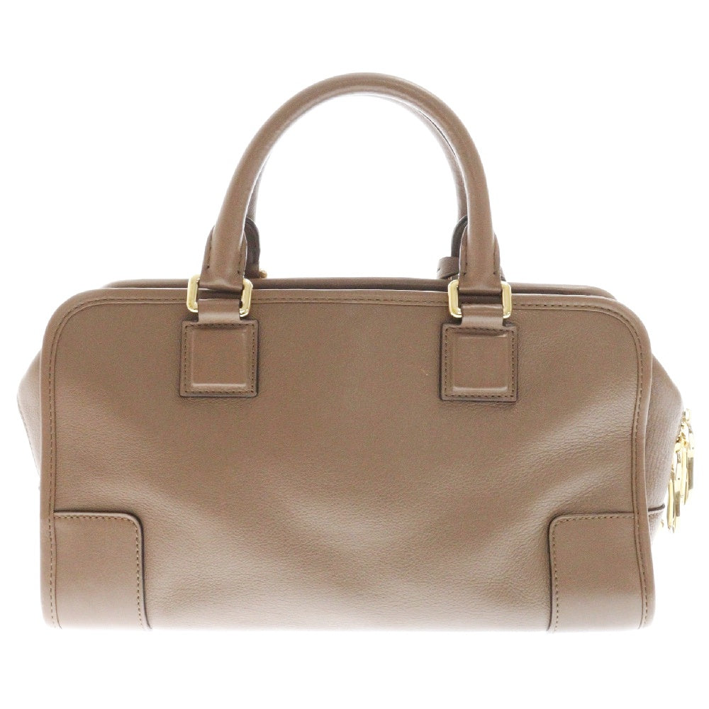 LOEWE(ロエベ) アマソナ28 ハンドバッグ ミニバッグ ブラウン レザー ロゴ ゴールド金具