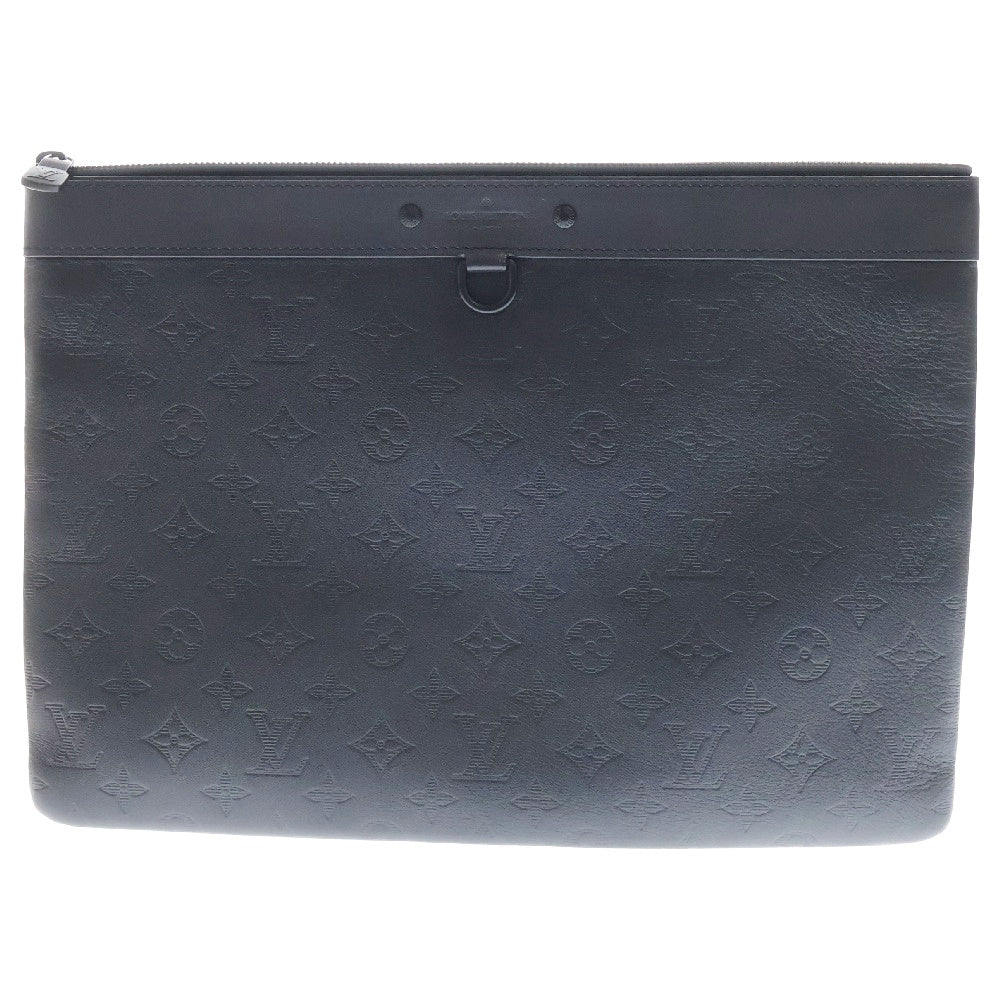 LOUIS VUITTON(ルイヴィトン) モノグラムシャドウ ポシェットディスカバリーGM ノワール M62903 クラッチバッグ セカンドバッグ ブラック レザー