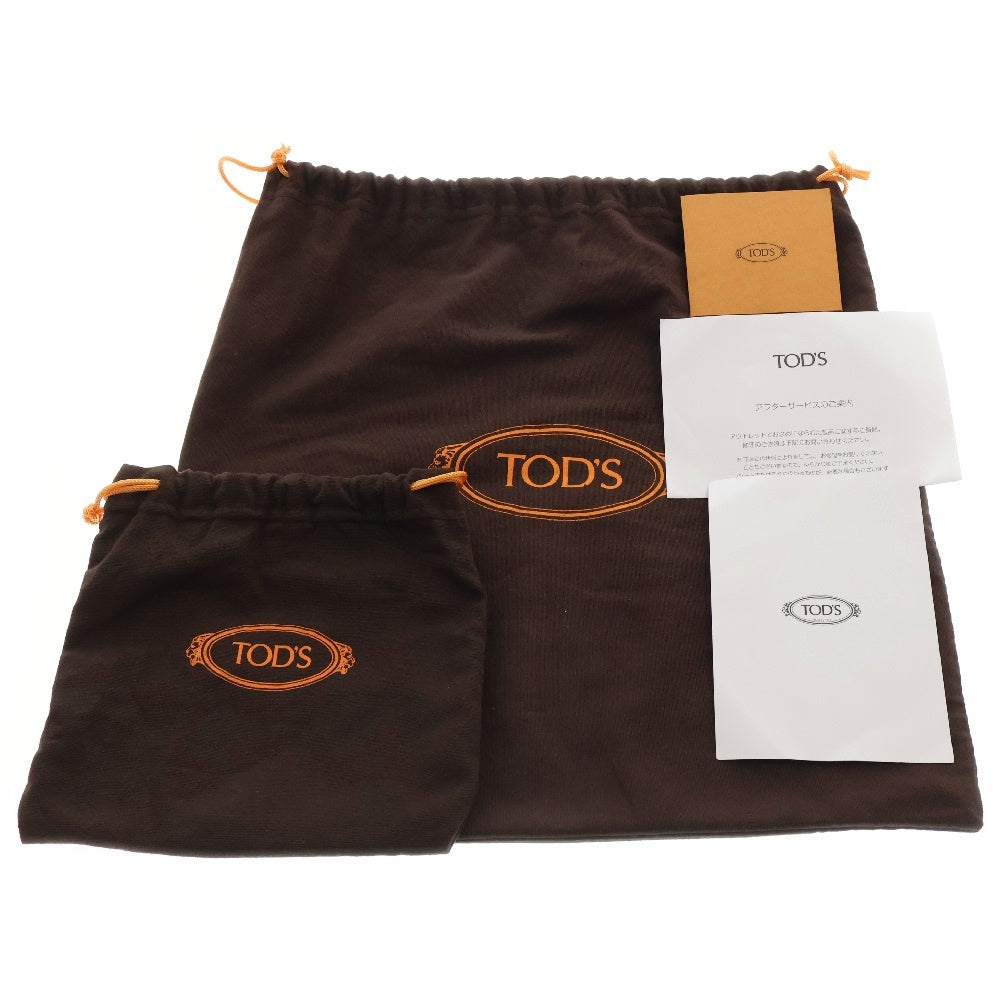 TOD'S(トッズ) Dスタイリング 2wayハンドバッグ ショルダーバッグ 肩掛けバッグ グレー レザー