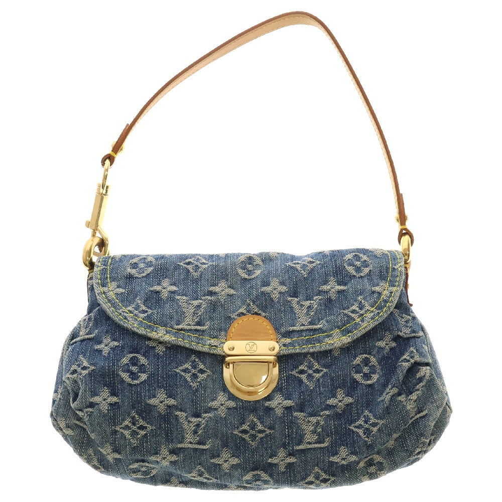 LOUIS VUITTON(ルイヴィトン) モノグラムデニム ミニプリーティー ハンドバッグ ミニバッグ ワンショルダーバッグ ゴールド金具 M95050