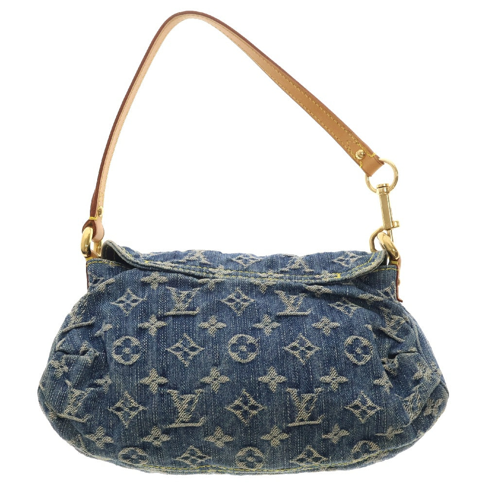 LOUIS VUITTON(ルイヴィトン) モノグラムデニム ミニプリーティー ハンドバッグ ミニバッグ ワンショルダーバッグ ゴールド金具 M95050