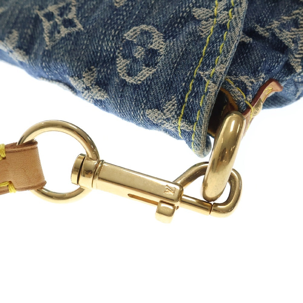 LOUIS VUITTON(ルイヴィトン) モノグラムデニム ミニプリーティー ハンドバッグ ミニバッグ ワンショルダーバッグ ゴールド金具 M95050
