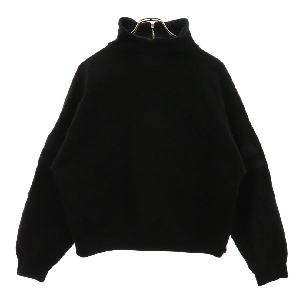 LOUIS VUITTON(ルイヴィトン) エンボスモノグラム ハイネックセーター ブラック ハーフジップ #S 1AGCKP レディース
