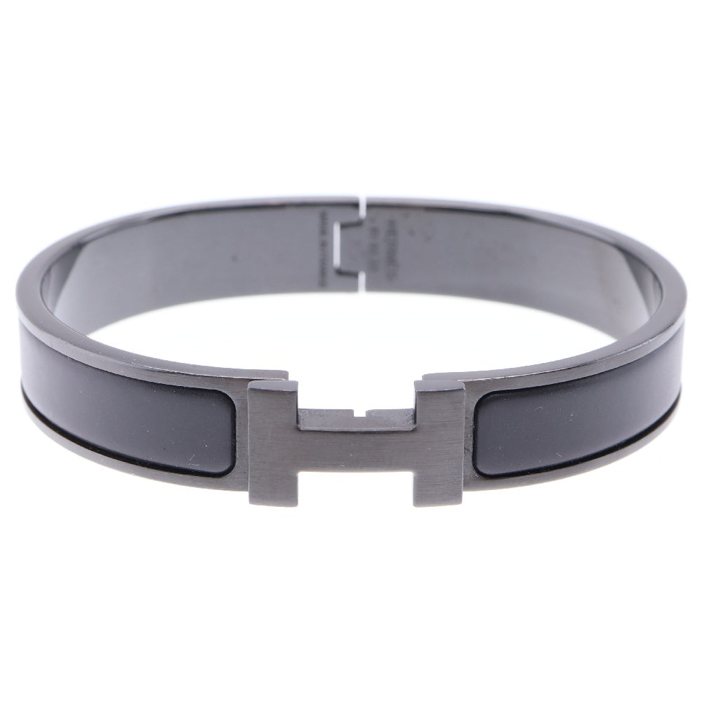 HERMES(エルメス) クリックH バングル ソーブラック メタル ブレスレット クリック クラック