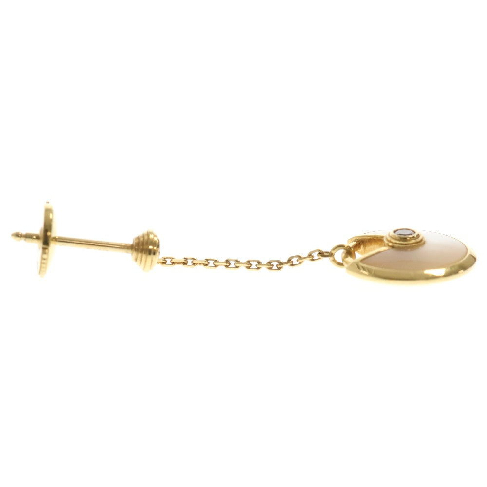 Cartier(カルティエ) アミュレット ドゥ カルティエ シェル ダイヤモンド ピアス K18YG CRB8301229 イエローゴールド アクセサリー ジュエリー