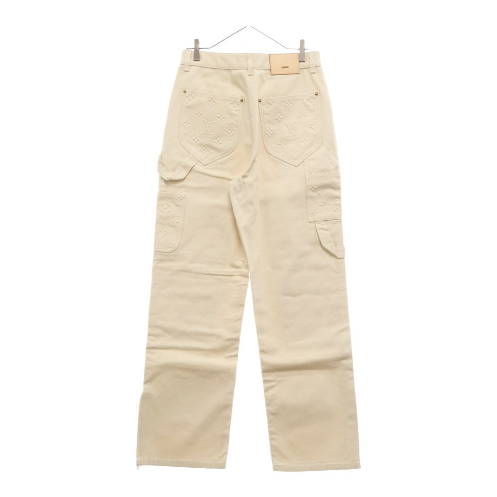 LOUIS VUITTON(ルイヴィトン) 23SS モノグラム カーペンターロングパンツ ホワイト M231Q TZ0 HOD45W
