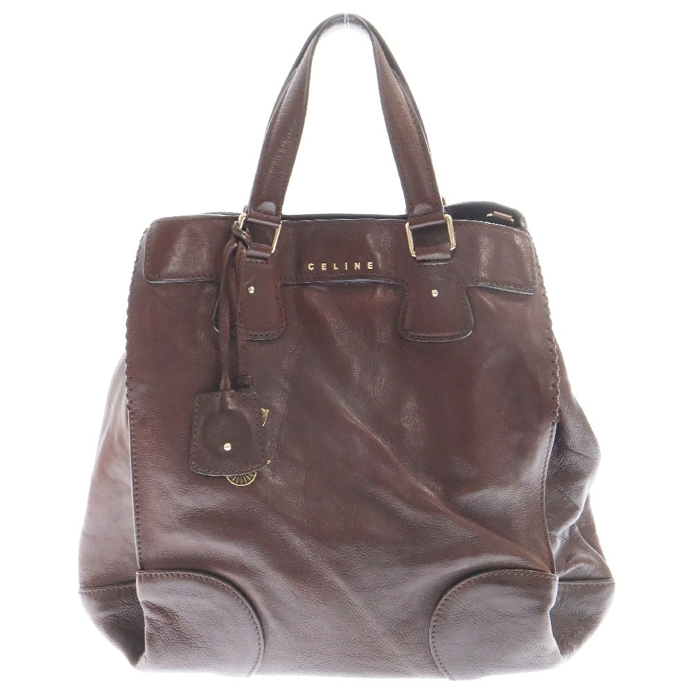 CELINE(セリーヌ) 2WAY ショルダーバッグ ハンドバッグ ブラウン