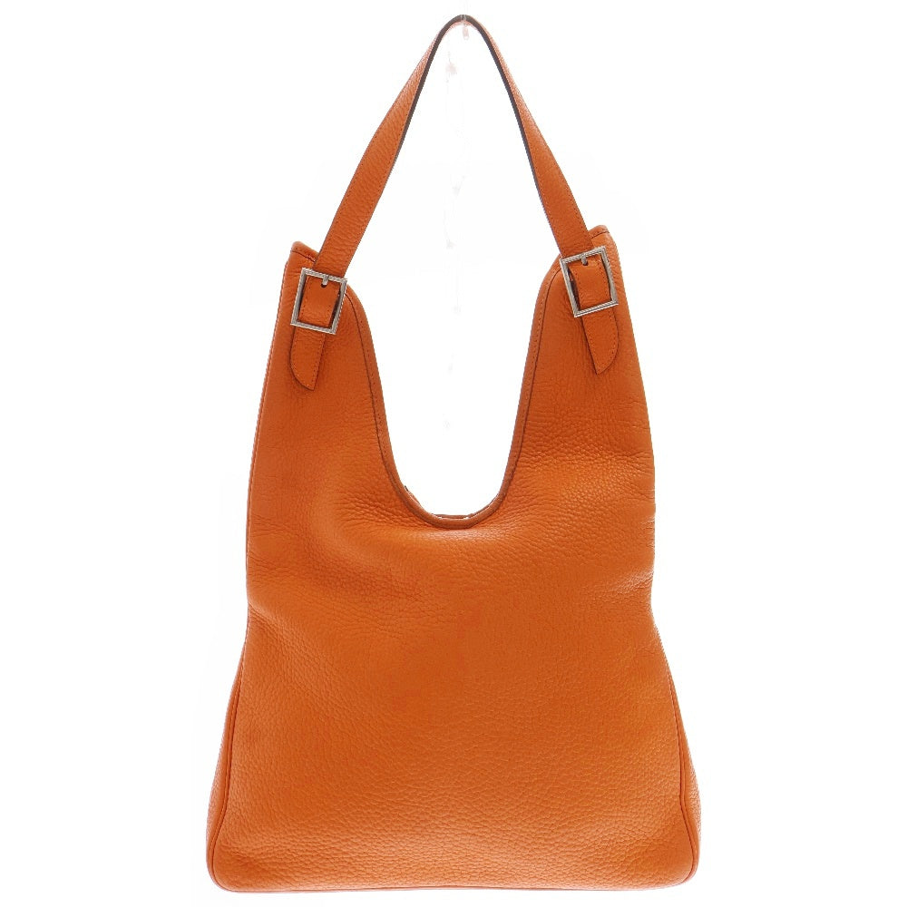 HERMES(エルメス) マサイカット32 ハンドバッグ ショルダーバッグ □H刻印 オレンジ トリヨン SV金具