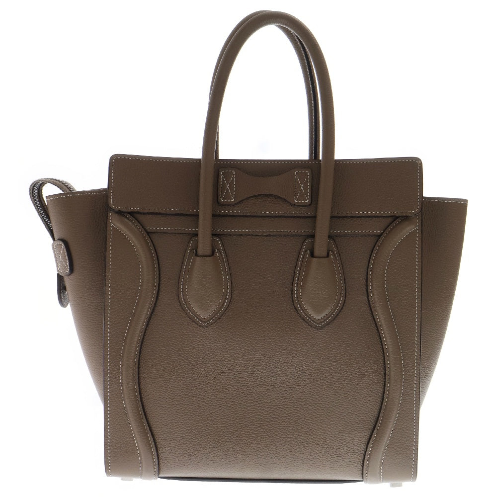 CELINE(セリーヌ) ラゲージ マイクロショッパー スリ ハンドバッグ ブラウン レザー