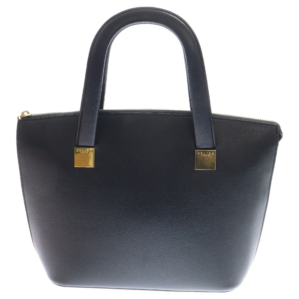 CELINE(セリーヌ) 2wayバッグ ショルダーバッグ ハンドバッグ ブラック ゴールド金具 レザー ヴィンテージ