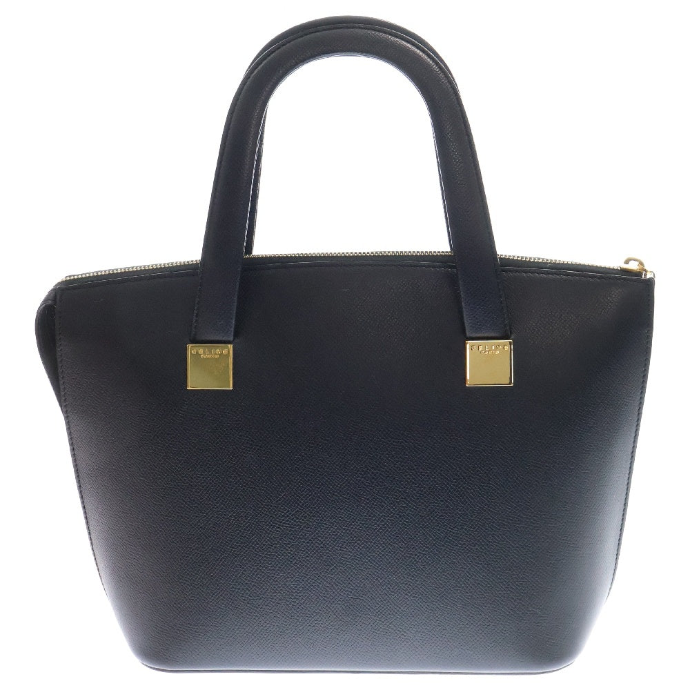 CELINE(セリーヌ) 2wayバッグ ショルダーバッグ ハンドバッグ ブラック ゴールド金具 レザー ヴィンテージ
