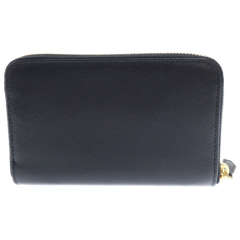 PRADA(プラダ) サフィアーノコンパクトジップウォレット 財布 ブラック 1M1157