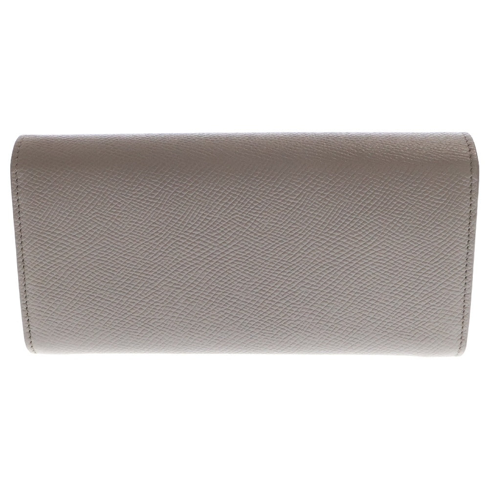 CELINE(セリーヌ) ラージフラップレザーウォレット 二つ折り財布 グレー 10B563BEL