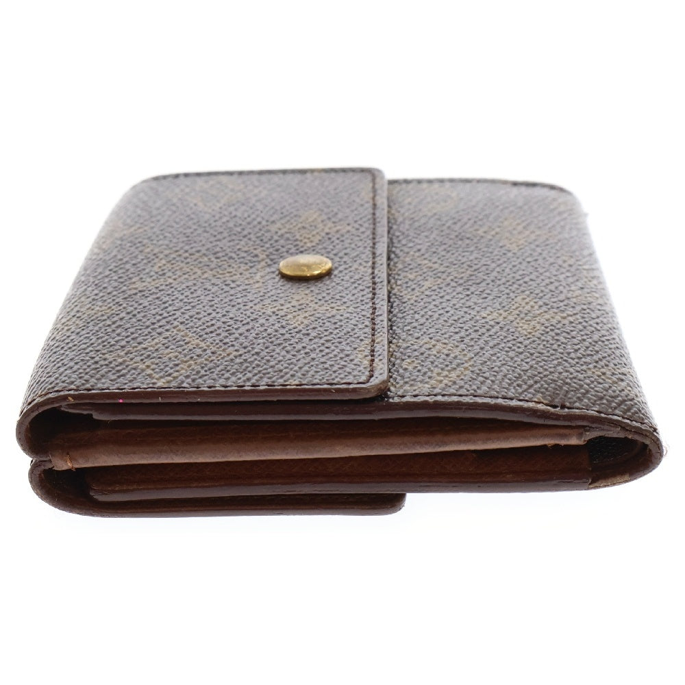 LOUIS VUITTON(ルイヴィトン) モノグラム ポルトフォイユエリーズ レザー2つ折り財布 ブラウン M61654