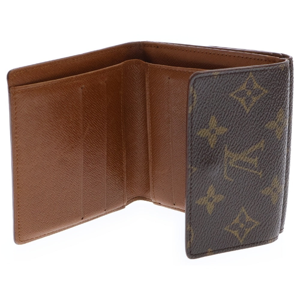 LOUIS VUITTON(ルイヴィトン) モノグラム ポルトフォイユエリーズ レザー2つ折り財布 ブラウン M61654