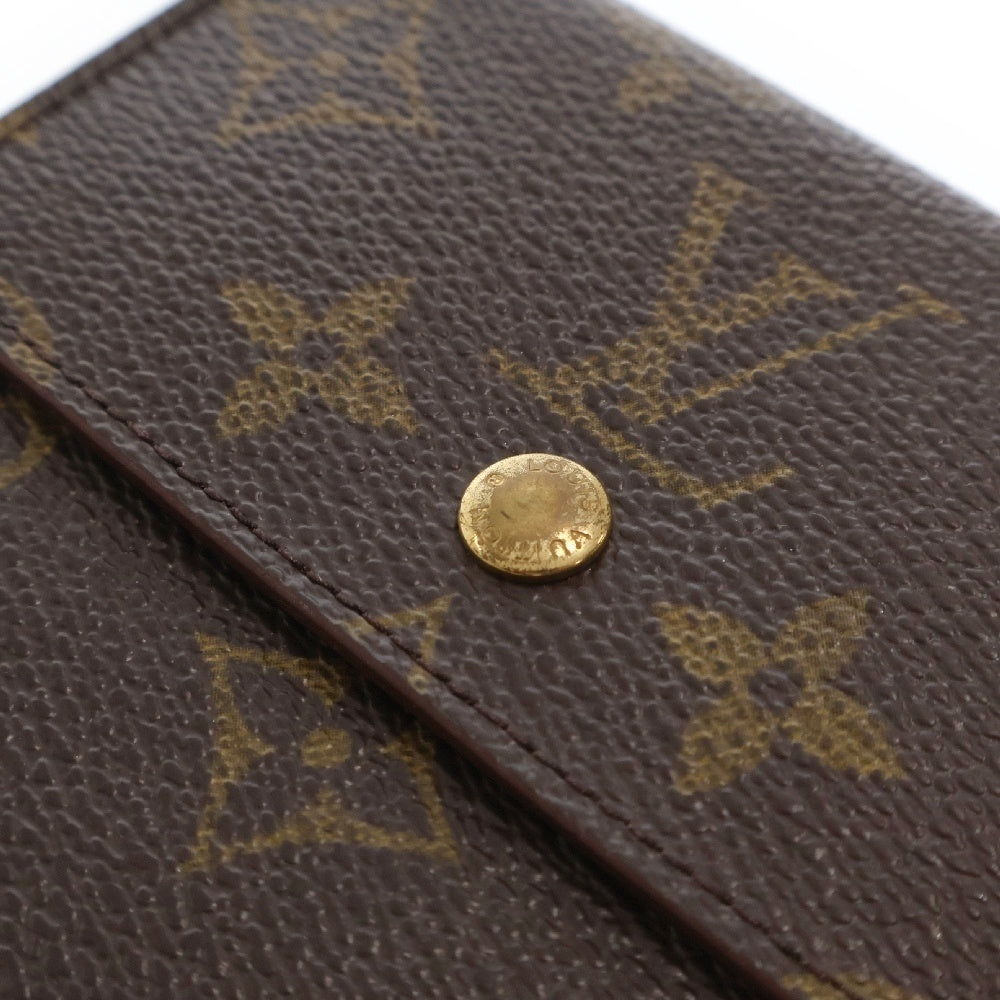 LOUIS VUITTON(ルイヴィトン) モノグラム ポルトフォイユエリーズ レザー2つ折り財布 ブラウン M61654