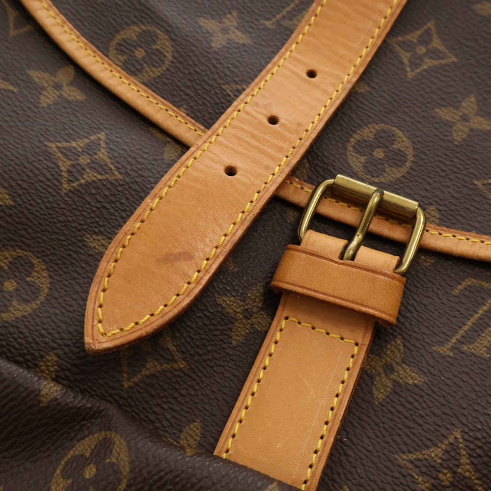 LOUIS VUITTON(ルイヴィトン) モノグラム ソミュールGM レザーショルダーバッグ ブラウン M40662