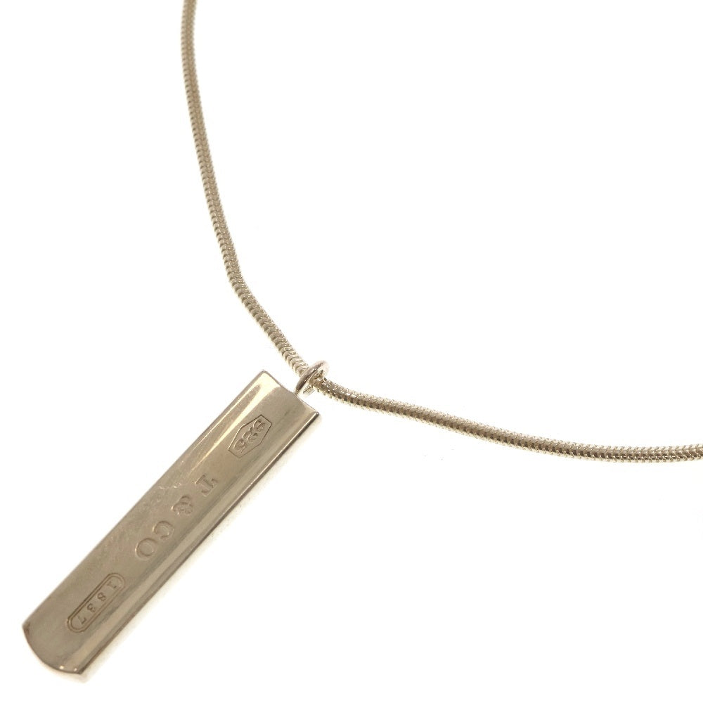 TIFFANY&Co(ティファニー) 1837 ナロー バー ネックレス SV925 シルバー ペンダント アクセサリー