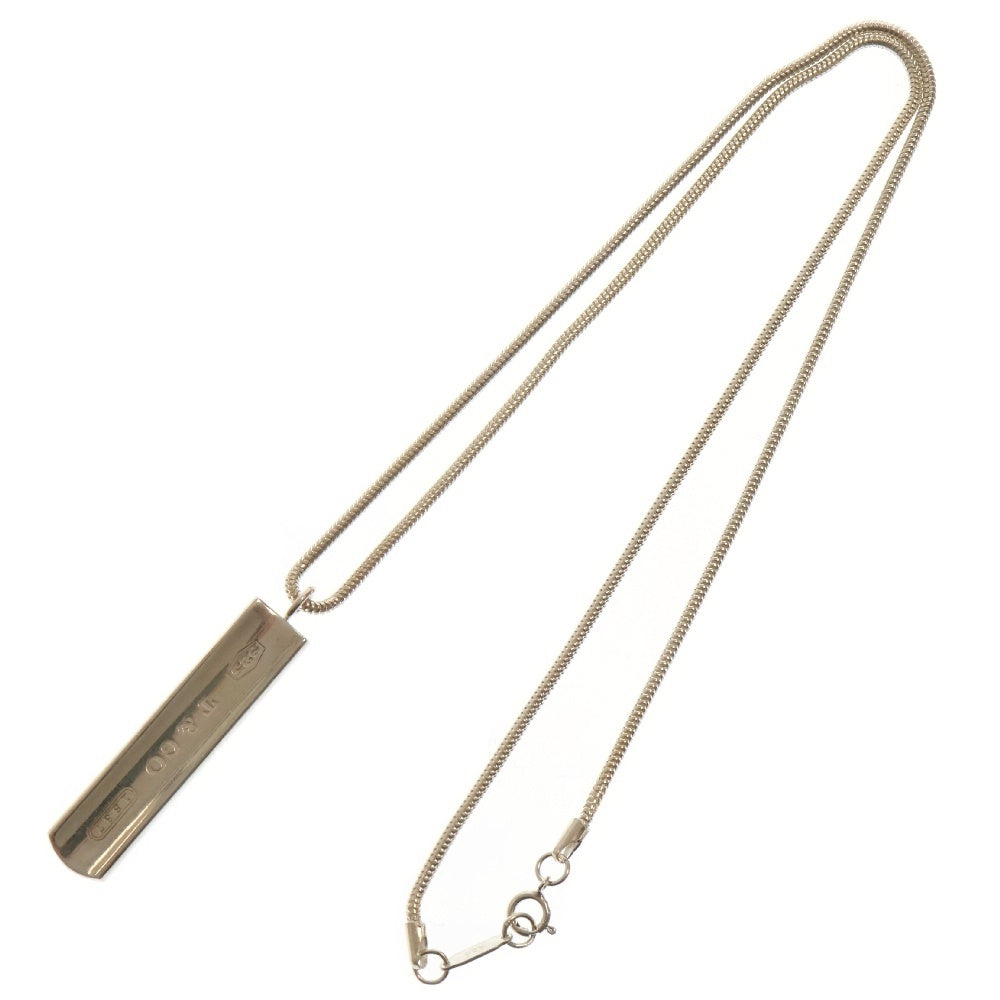 TIFFANY&Co(ティファニー) 1837 ナロー バー ネックレス SV925 シルバー ペンダント アクセサリー
