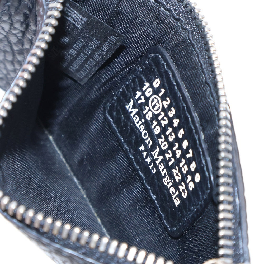 Maison Margiela 0(メゾンマルジェラ) カードケース コインケース フラグメントケース ブラック レザー