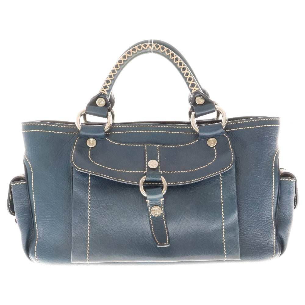CELINE(セリーヌ) ブギーバッグ ブルー レザー ハンドバッグ