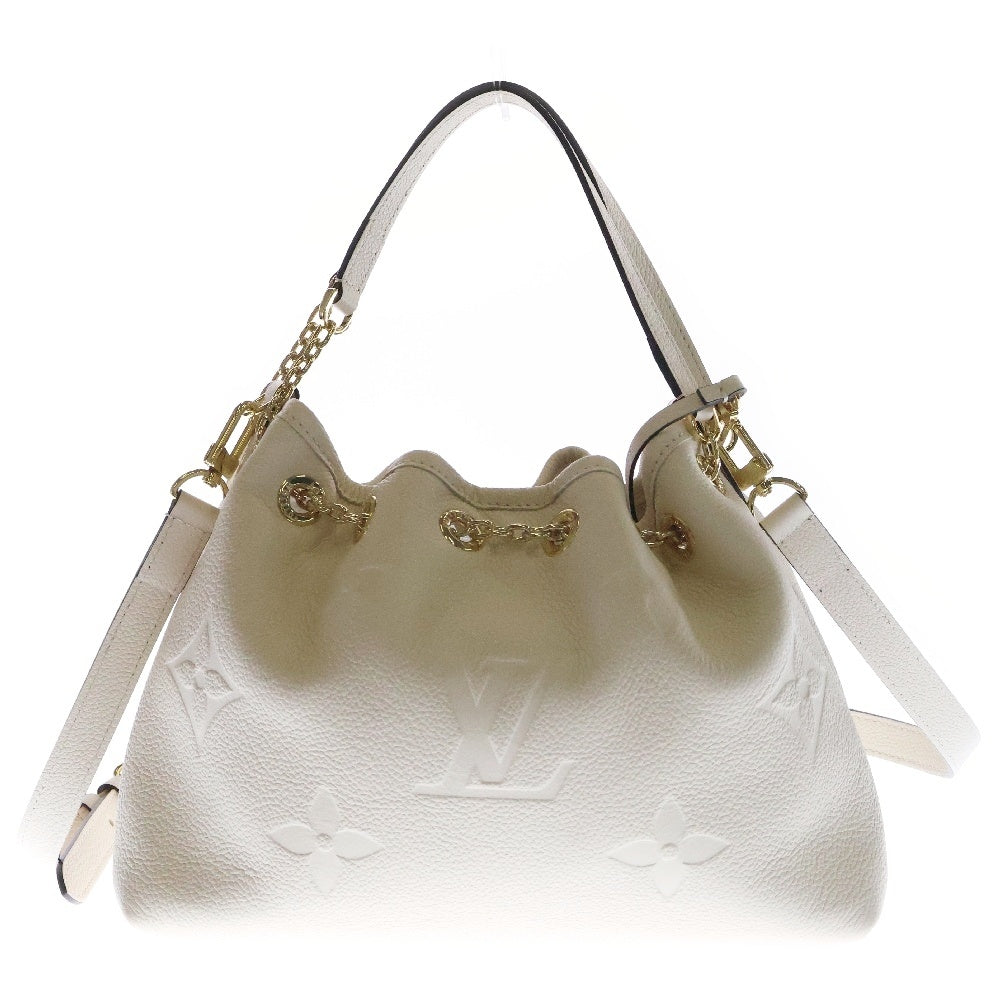 LOUIS VUITTON(ルイヴィトン) アンプラント LVハンドル クレーム レザー ショルダーバッグ ハンドバッグ ゴールド金具 M25452 ICタイプ