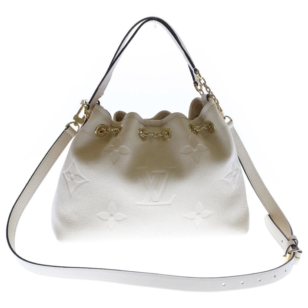 LOUIS VUITTON(ルイヴィトン) アンプラント LVハンドル クレーム レザー ショルダーバッグ ハンドバッグ ゴールド金具 M25452 ICタイプ