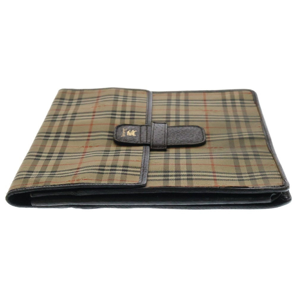 BURBERRY(バーバリー) ノバチェック クラッチバッグ セカンドバッグ ベージュ キャンバス×レザー