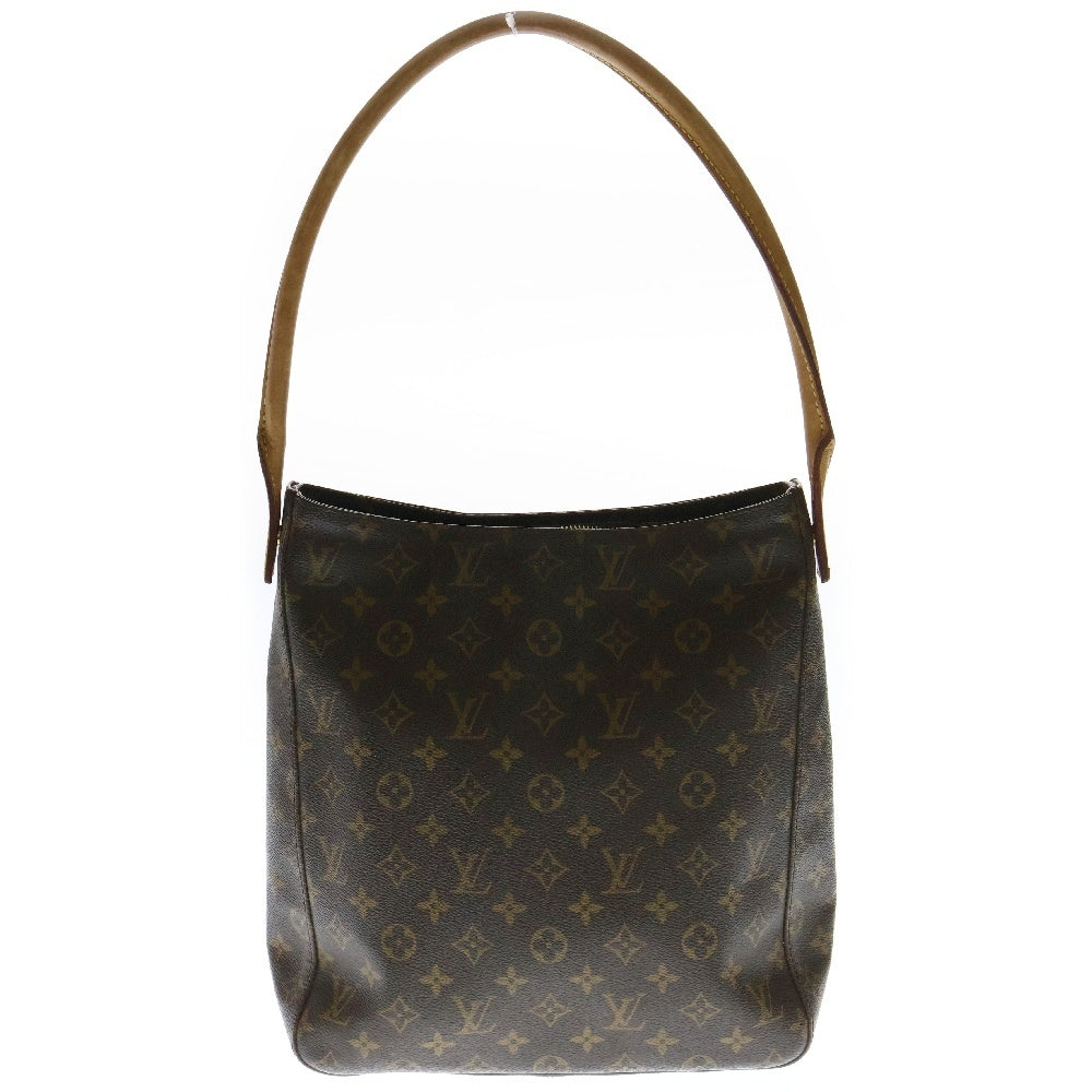 LOUIS VUITTON(ルイヴィトン) モノグラム ルーピングGM ハンドバッグ ブラウン PVCレザー M51145