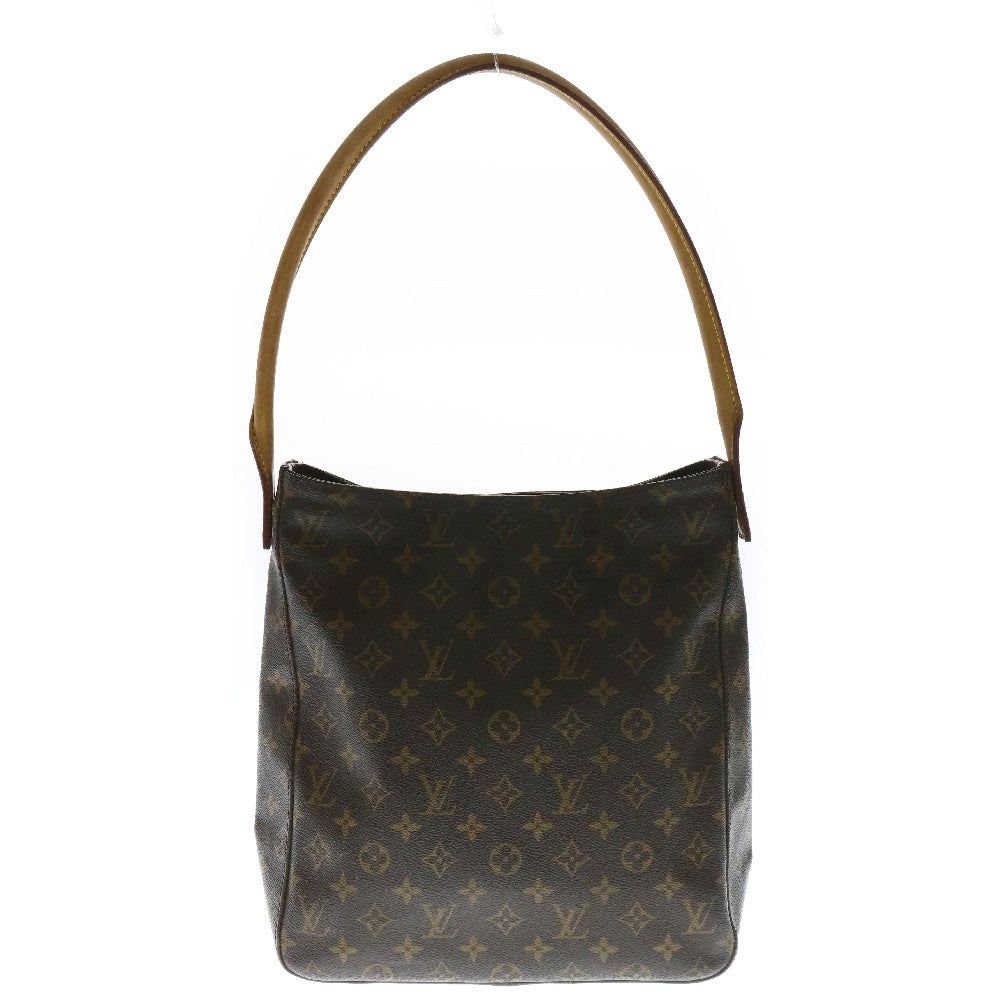 LOUIS VUITTON(ルイヴィトン) モノグラム ルーピングGM ハンドバッグ ブラウン PVCレザー M51145