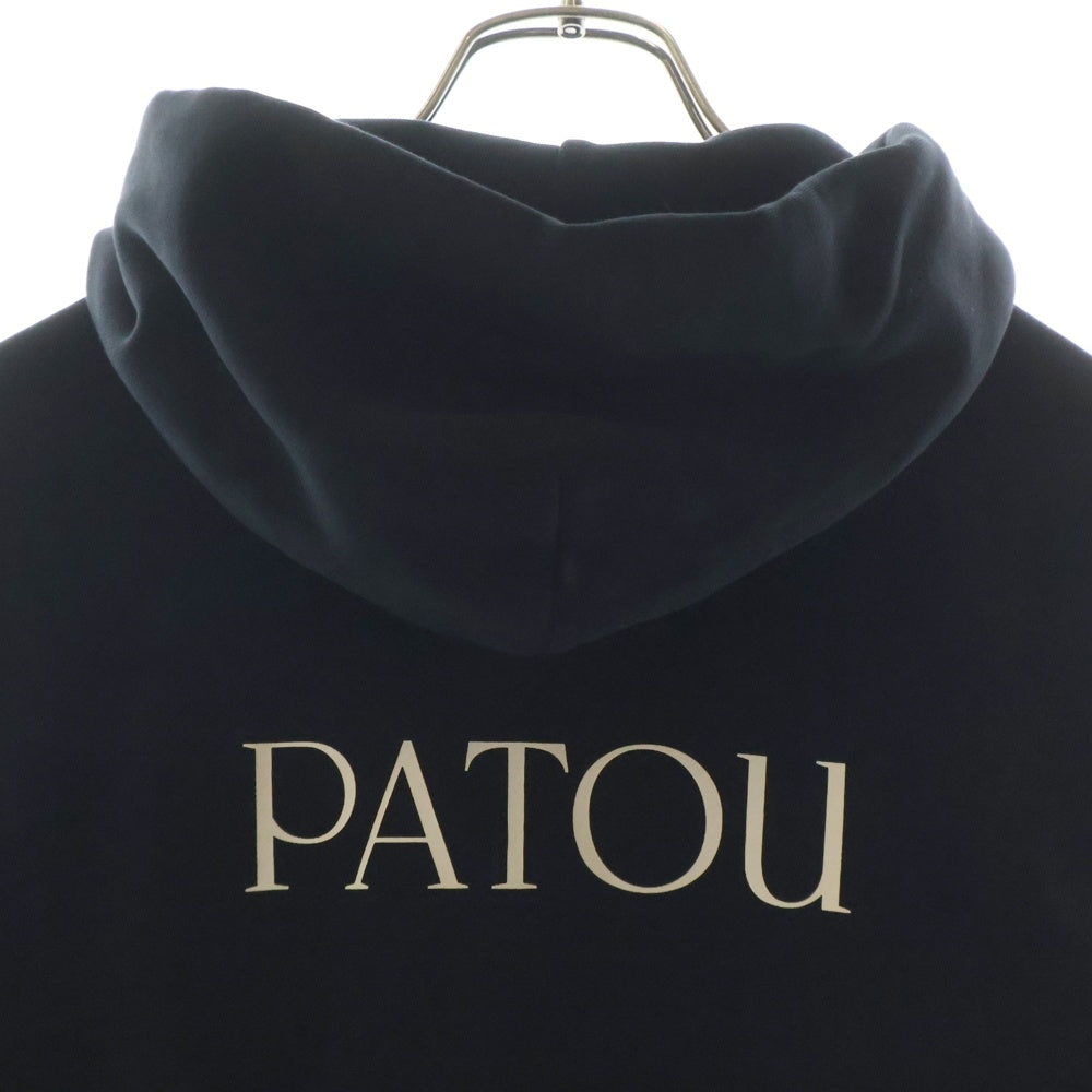 PATOU(パトゥー) バックロゴ ジップパーカー ブラック レディース ES-JE007-95-6