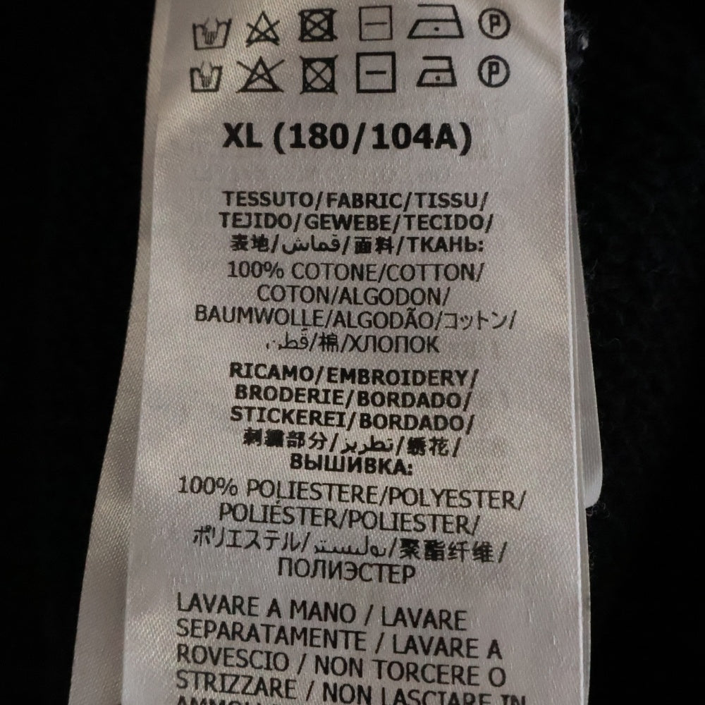 GUCCI(グッチ) フロントロゴ テニス刺繍 スウェット プルオーバーパーカー ブラック 560502 XJBCQ