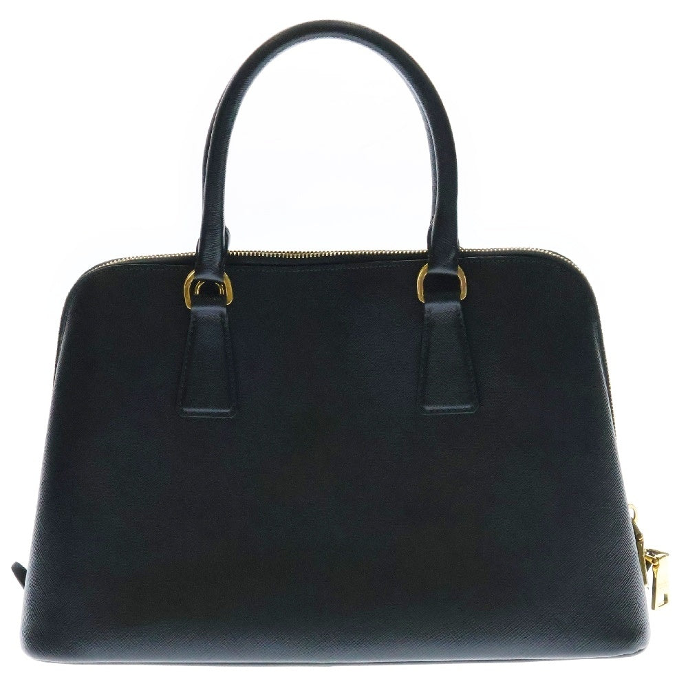 PRADA(プラダ) サフィアーノ 2WAY ハンドバッグ ショルダーバッグ ブラック レザー ゴールド金具 BL0837