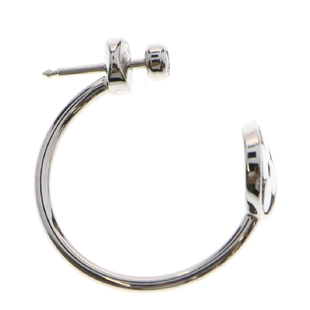 LOUIS VUITTON(ルイヴィトン) モノグラム イディール クレオールXS ピアス 1PD ダイヤモンド K18WG ホワイトゴールド ジュエリー アクセサリー