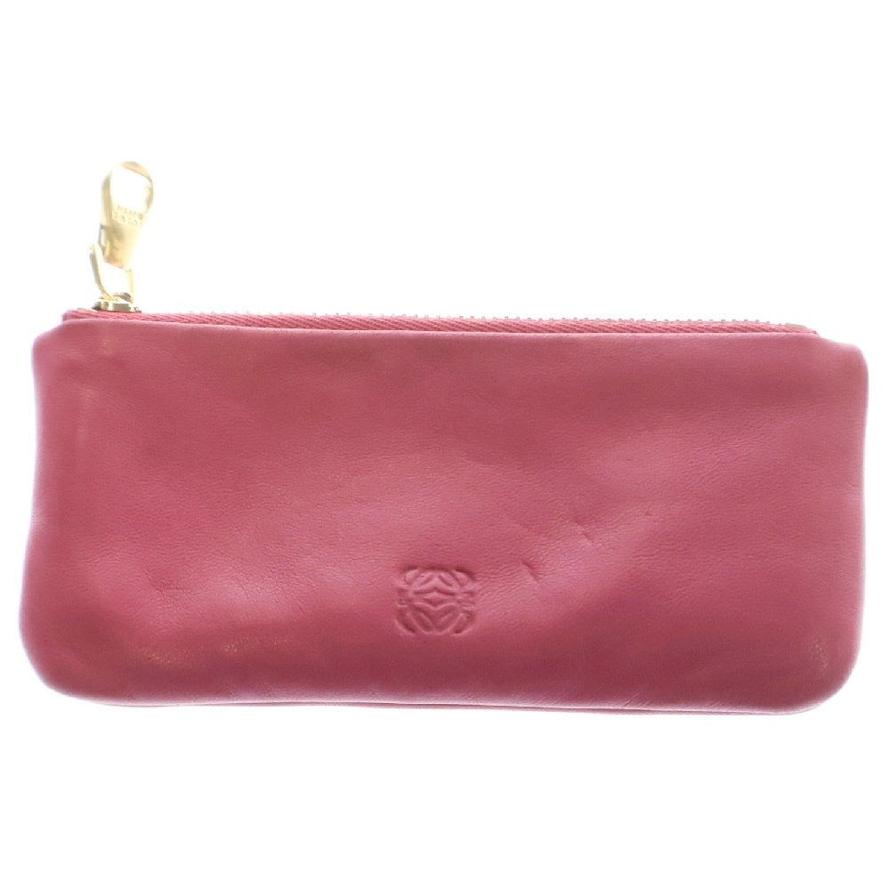 LOEWE(ロエベ) アナグラム キーケース コインケース ピンク レザー 小銭入れ