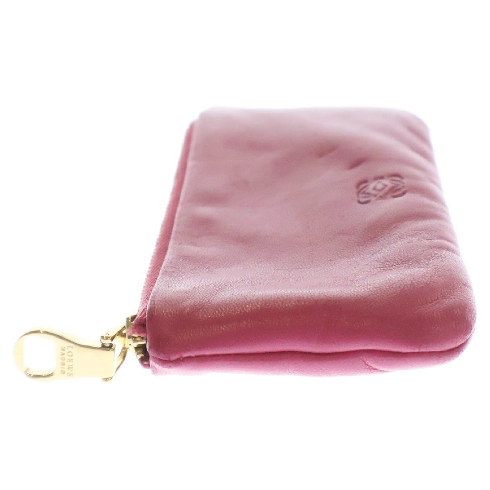 LOEWE(ロエベ) アナグラム キーケース コインケース ピンク レザー 小銭入れ