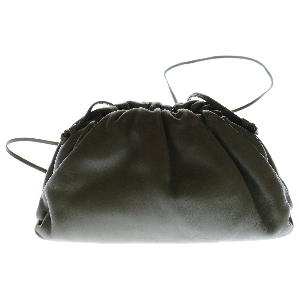 BOTTEGA VENETA(ボッテガヴェネタ) ミニ ザ ポーチ レザーショルダーバッグ カーキ